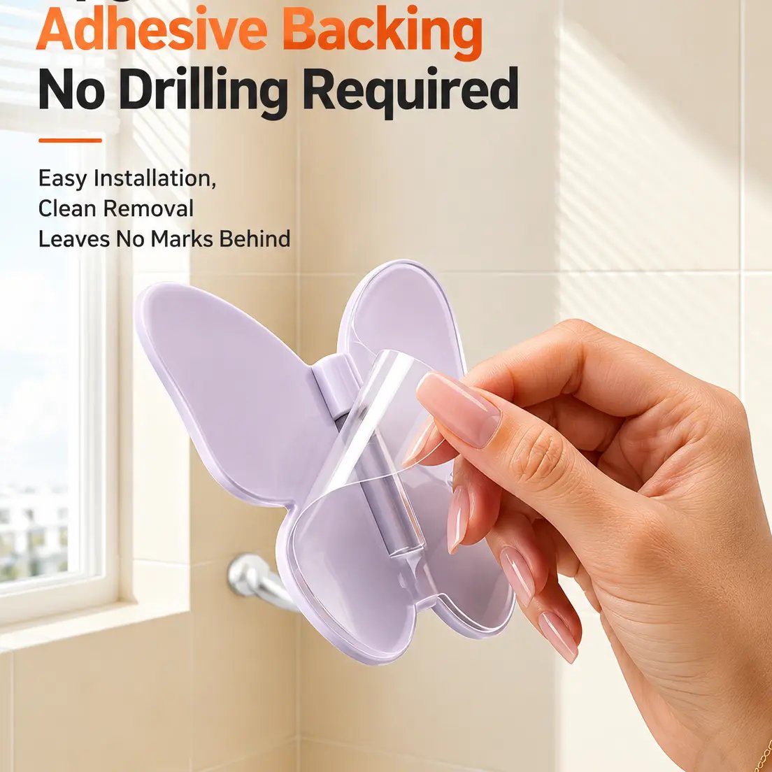 đ„LAST DAY 50% OFF â đŠSwivel Butterfly Hook Without Drilling (4-pack)