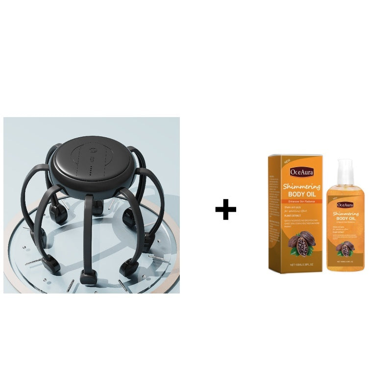 🐙 Få 50 % rabatt nå! 💆‍♂️ Smart Octopus-hodemassasjeapparat – Avslappende elting, flere moduser, bærbart design