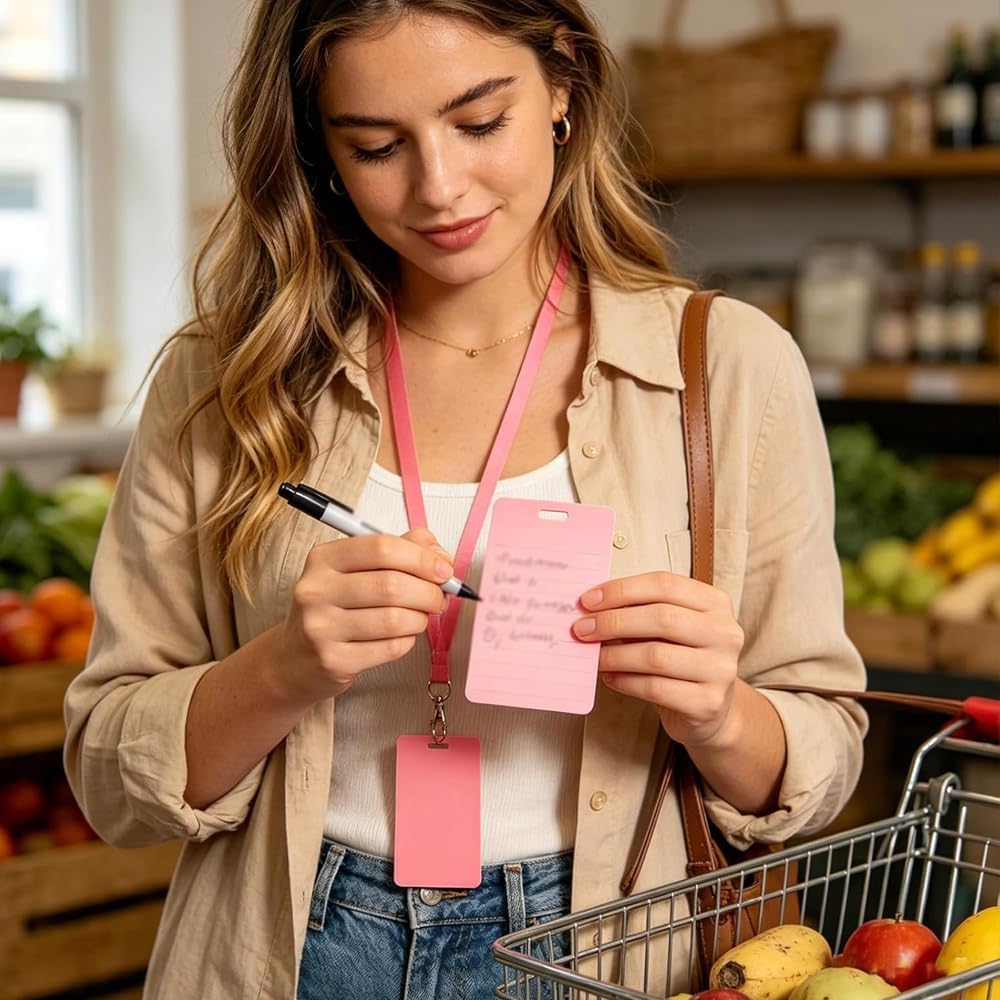 🩺Slettbare notatkort | Skrivbare på begge sider, falmer ikke eller flekker ut (🖊Skriv. Tørk. Gjenta.) 🎁Gratis klips inkludert