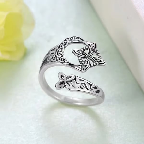 🧡 Åpen ring med keltisk knute ✨
