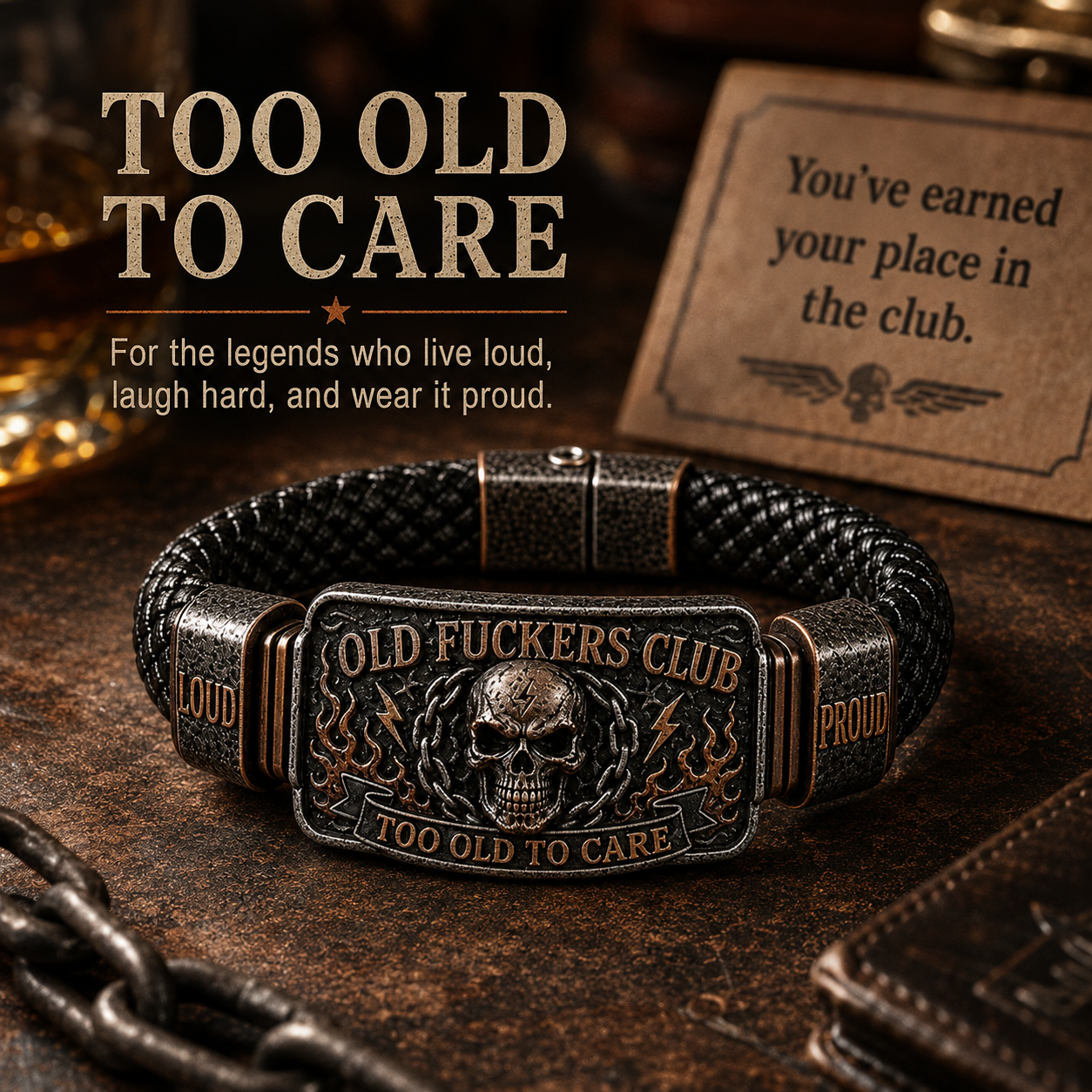 ☠️Gamle guttaklubb og vill frihet🪓 |2026 Limited Edition Vintage Armbånd