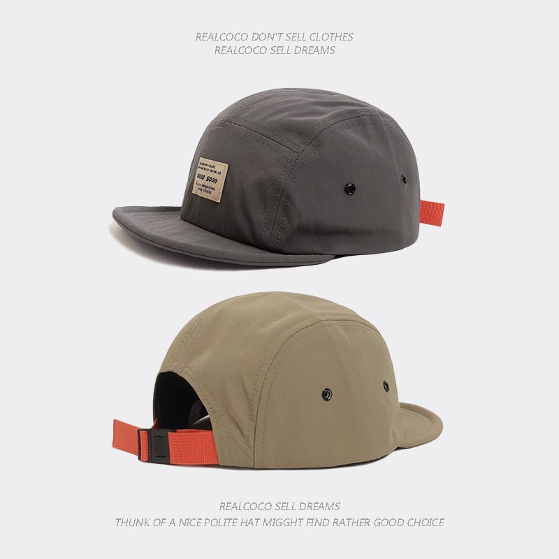 🧢 Retro japansk baseballcaps med trykknapper i gatestil, lett