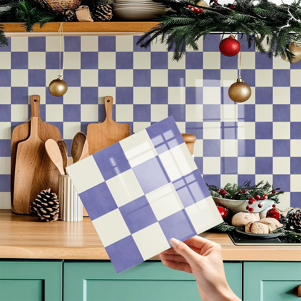 🏠Stickers pour carrelage de cuisine – motif à carreaux, décoration intérieure à faire soi-même