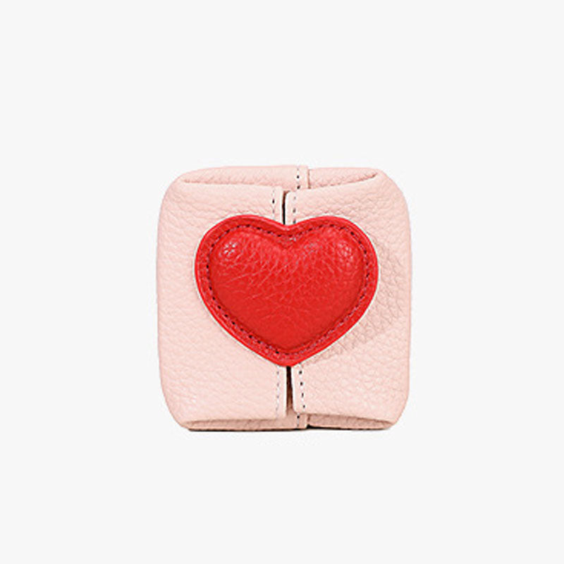 Mini skinnveske med snøring