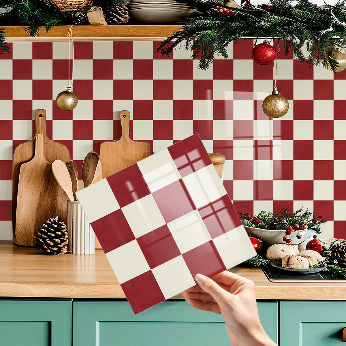 🏠Stickers pour carrelage de cuisine – motif à carreaux, décoration intérieure à faire soi-même