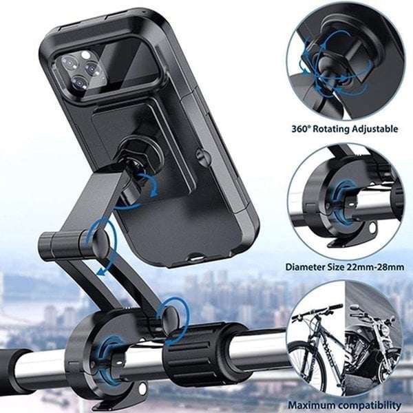🔥Vanntett telefonholder til sykkel/motorsykkel