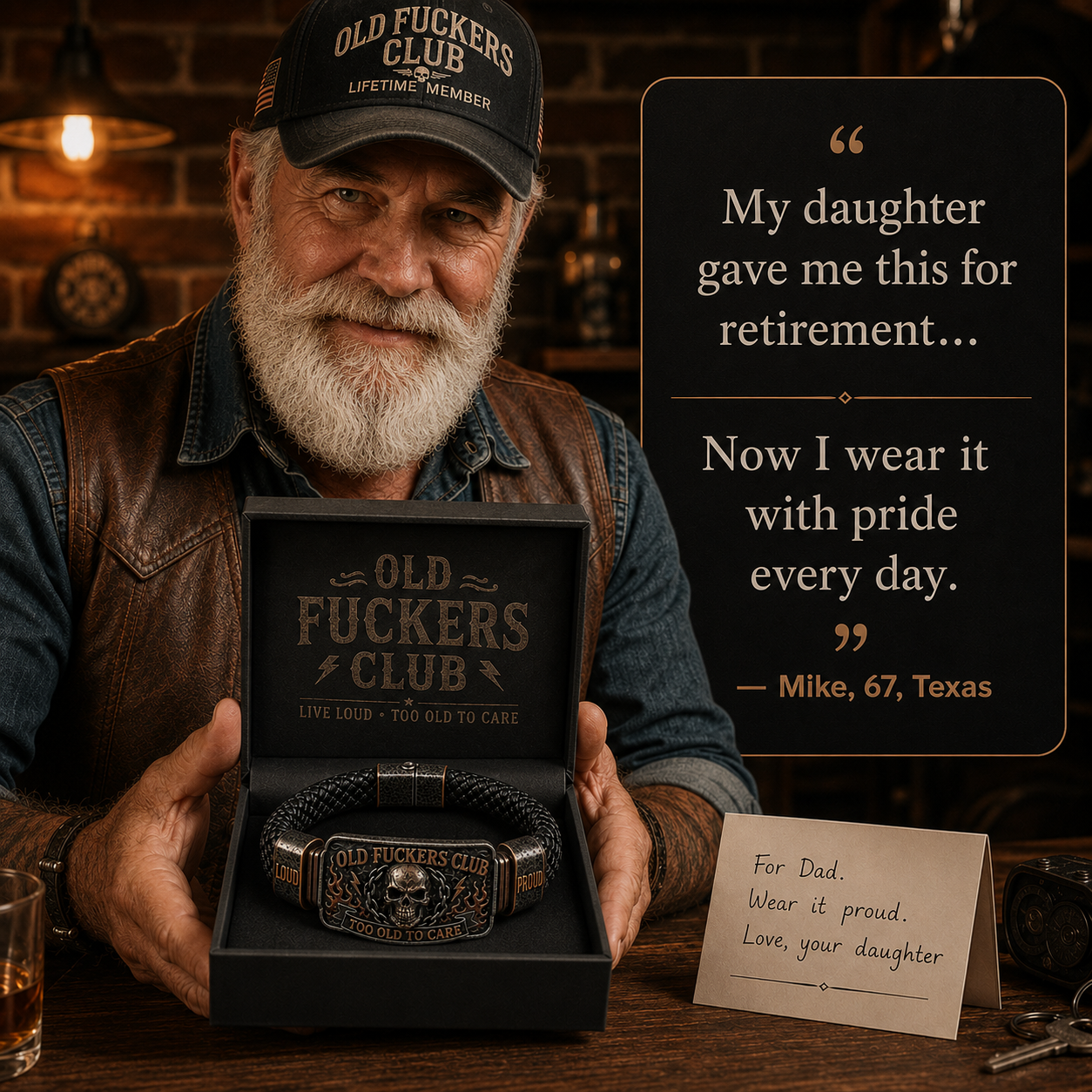 ☠️Gamle guttaklubb og vill frihet🪓 |2026 Limited Edition Vintage Armbånd