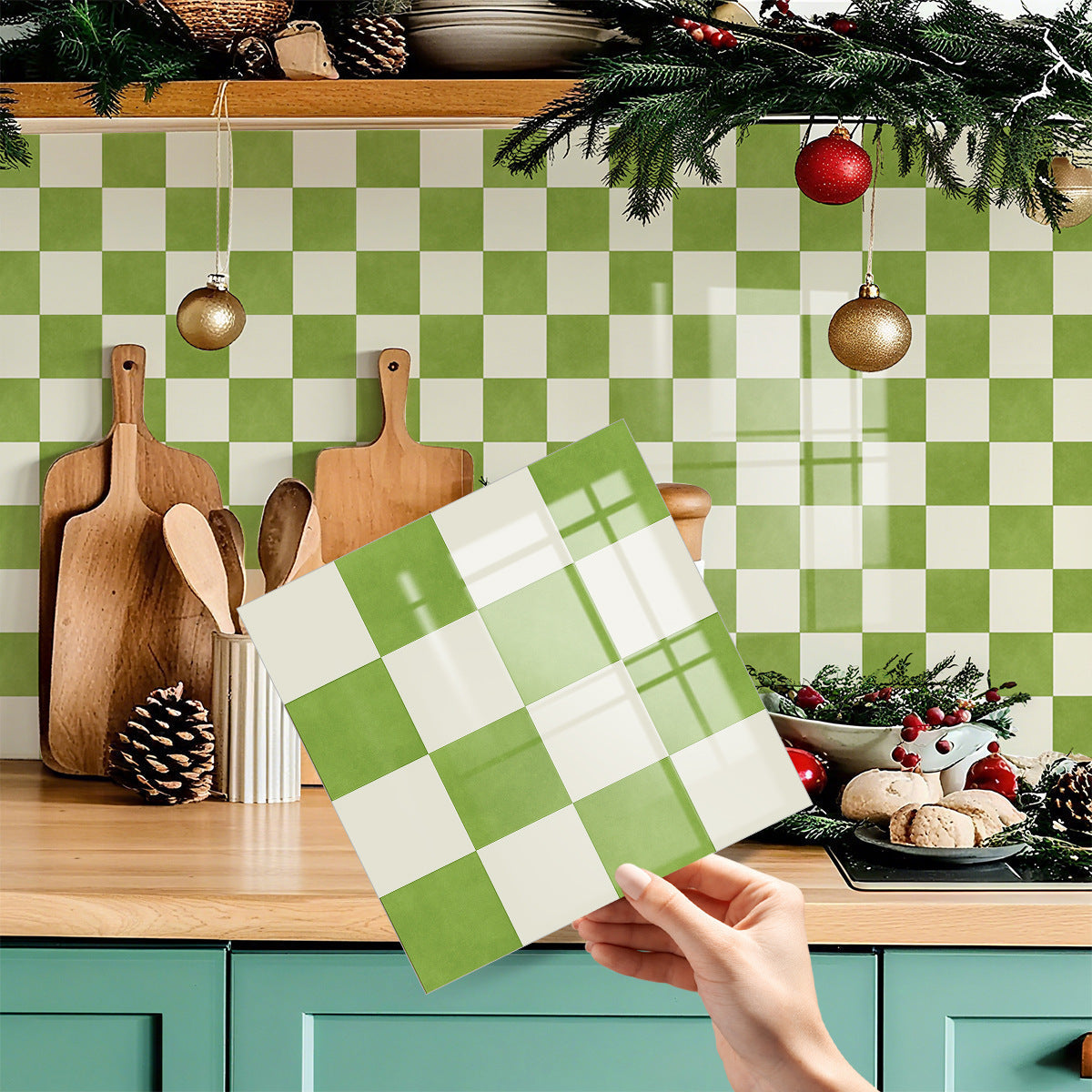 🏠Stickers pour carrelage de cuisine – motif à carreaux, décoration intérieure à faire soi-même