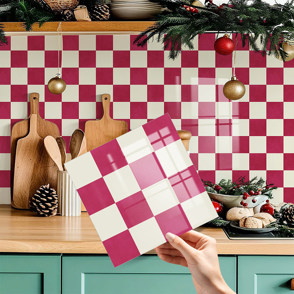 🏠Stickers pour carrelage de cuisine – motif à carreaux, décoration intérieure à faire soi-même