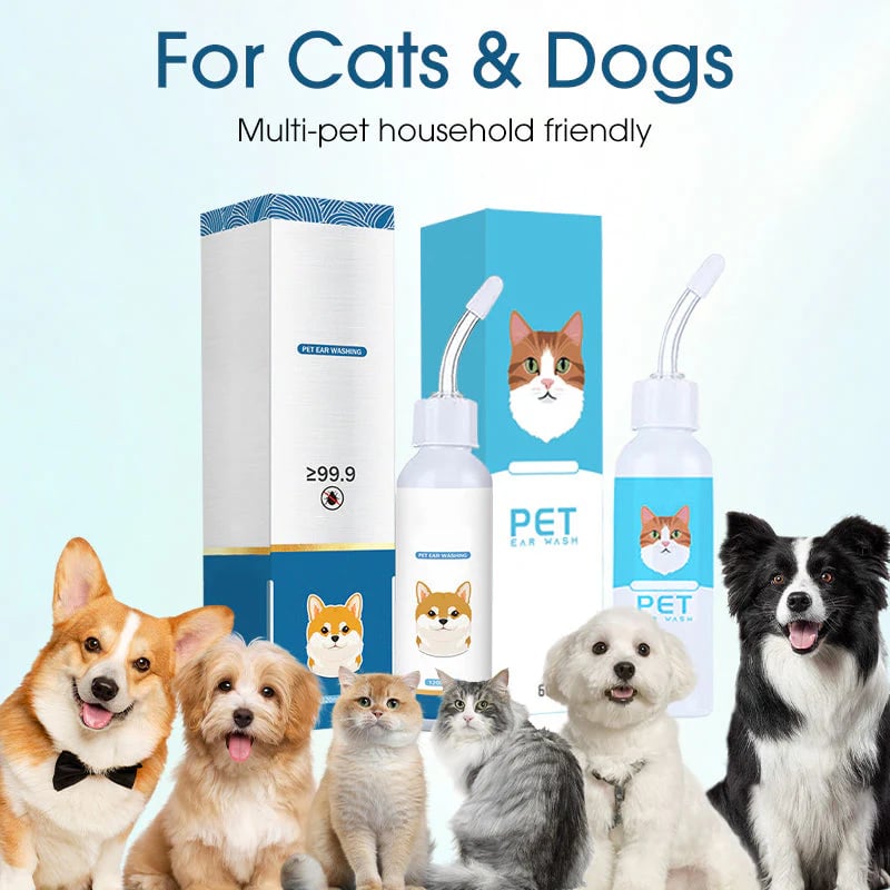 🐶🐱 Ørerensemiddel for å lindre kløe i øret hos katter og hunder