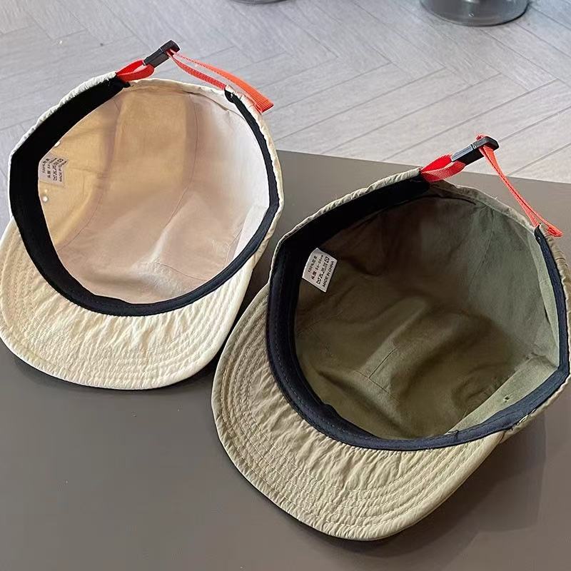 🧢 Retro japansk baseballcaps med trykknapper i gatestil, lett