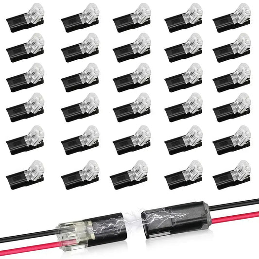 🔥Dobbeltråds pluggbar kontakt for LED-stripelys (2 pinner)