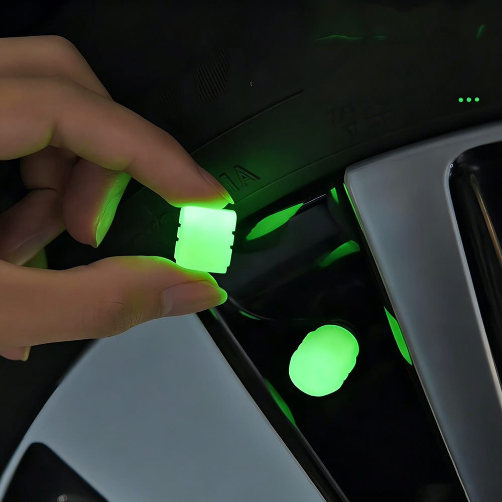 🔥Fluorescerende ventilhetter (pakke med 4)