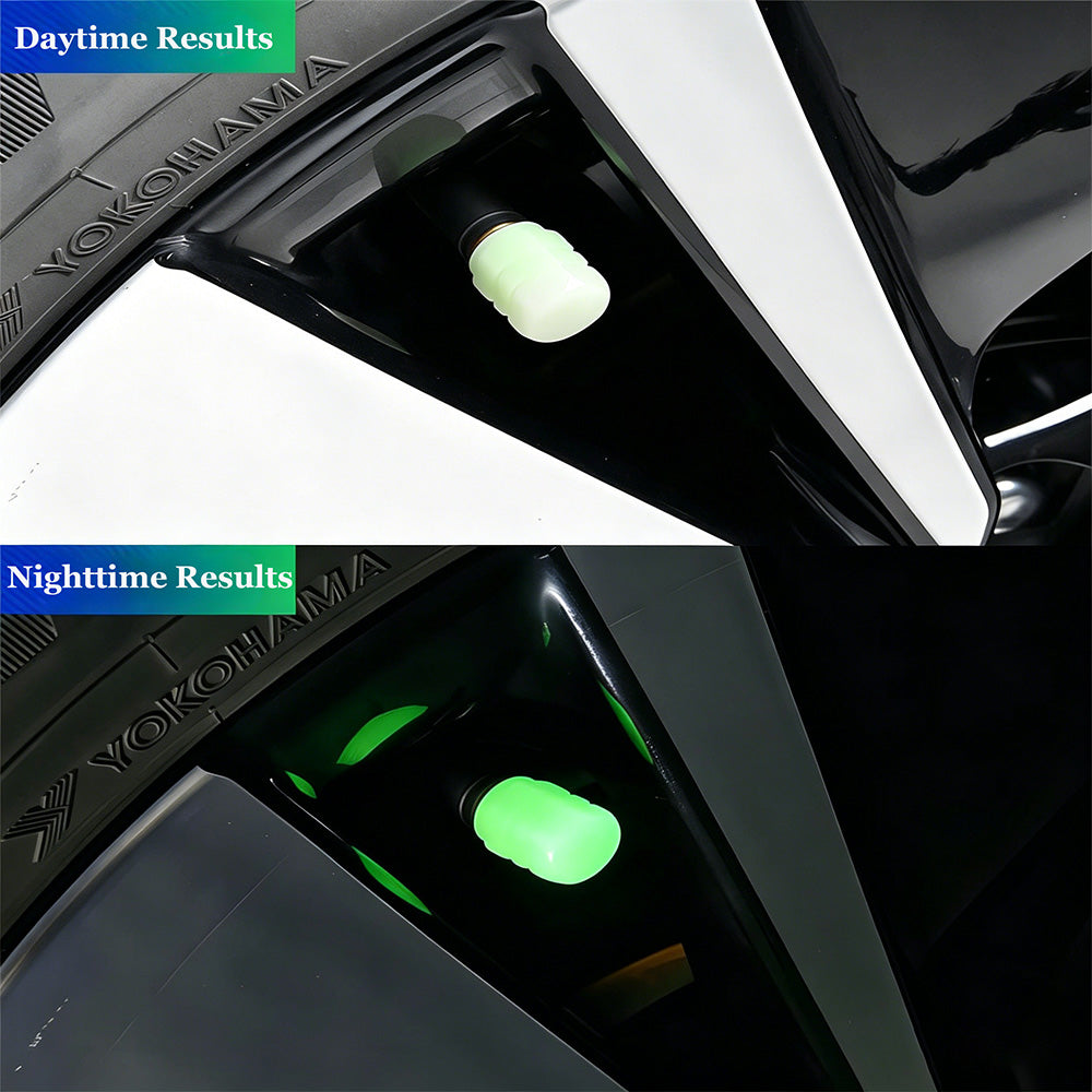 🔥Fluorescerende ventilhetter (pakke med 4)