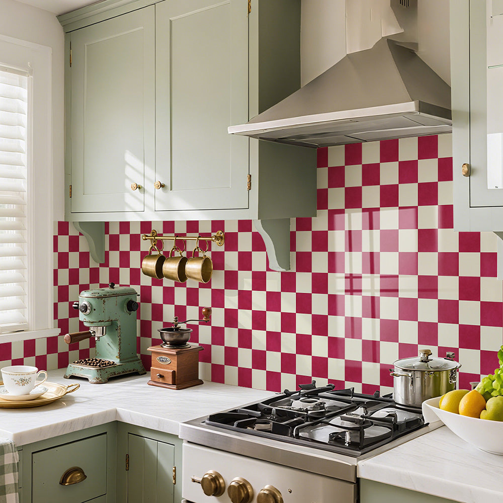 🏠Stickers pour carrelage de cuisine – motif à carreaux, décoration intérieure à faire soi-même