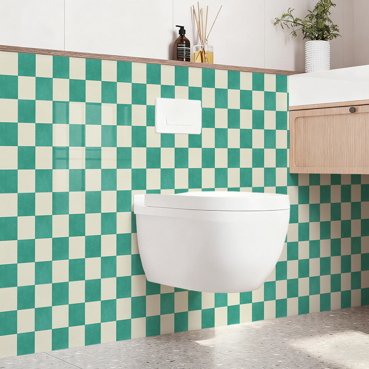 🏠Stickers pour carrelage de cuisine – motif à carreaux, décoration intérieure à faire soi-même