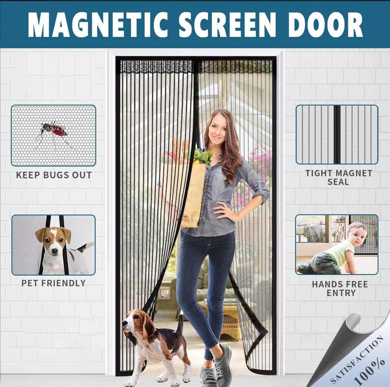🔥Magnetisk skjermdør