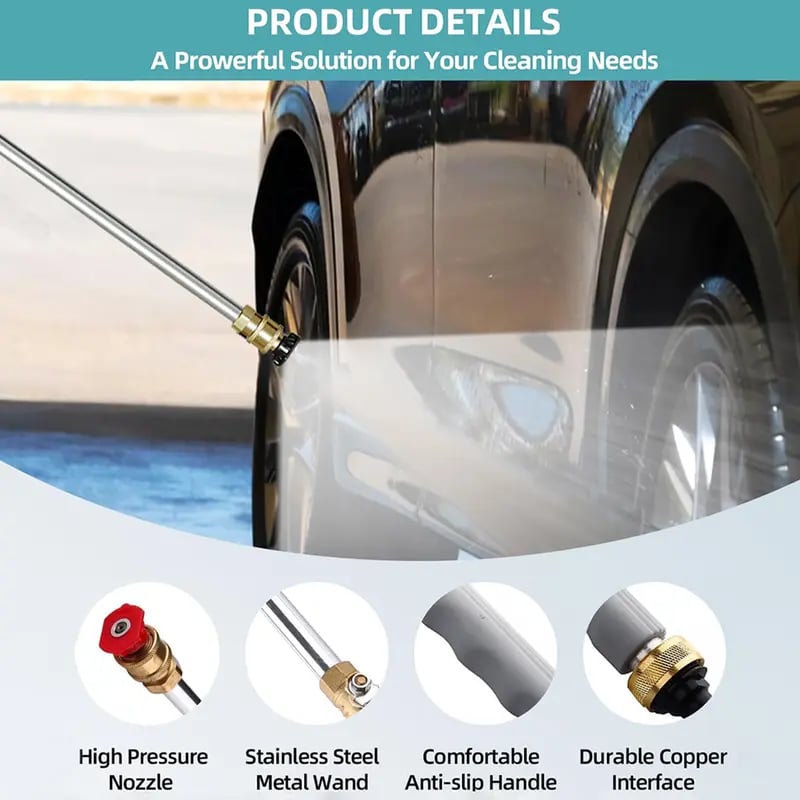 Høytrykksspyler med jetdyse for hageslange