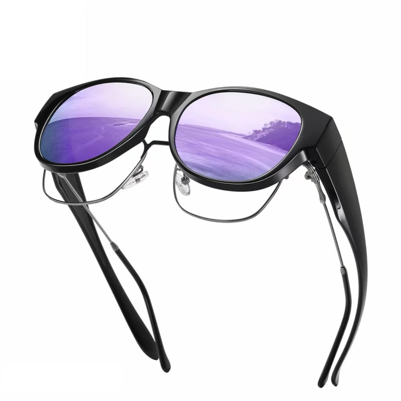 🕶 Nye cat eye-solbriller, store størrelser, polariserte linser, UV400-beskyttelse