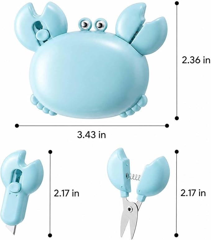 🦀 4-i-1 magnetisk kjøleskapsmagnet – Leveres med saks, boksåpner og boksåpner