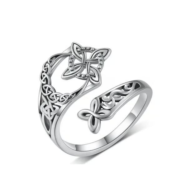 🧡 Åpen ring med keltisk knute ✨