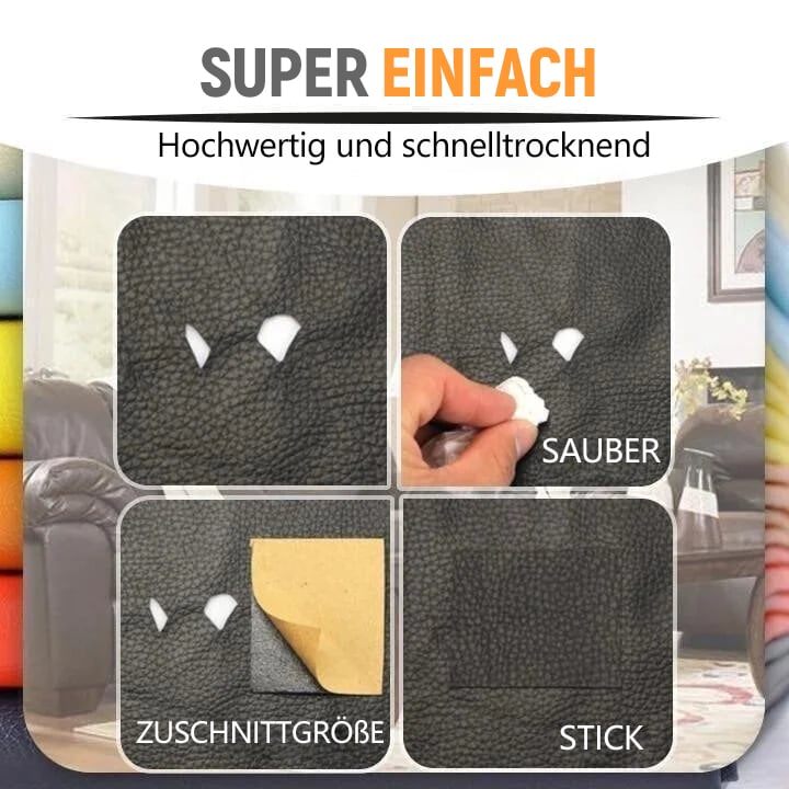 Spesialtilbud 🔥 2026 Oppgradert versjon: Selvklebende reparasjonssett for lær