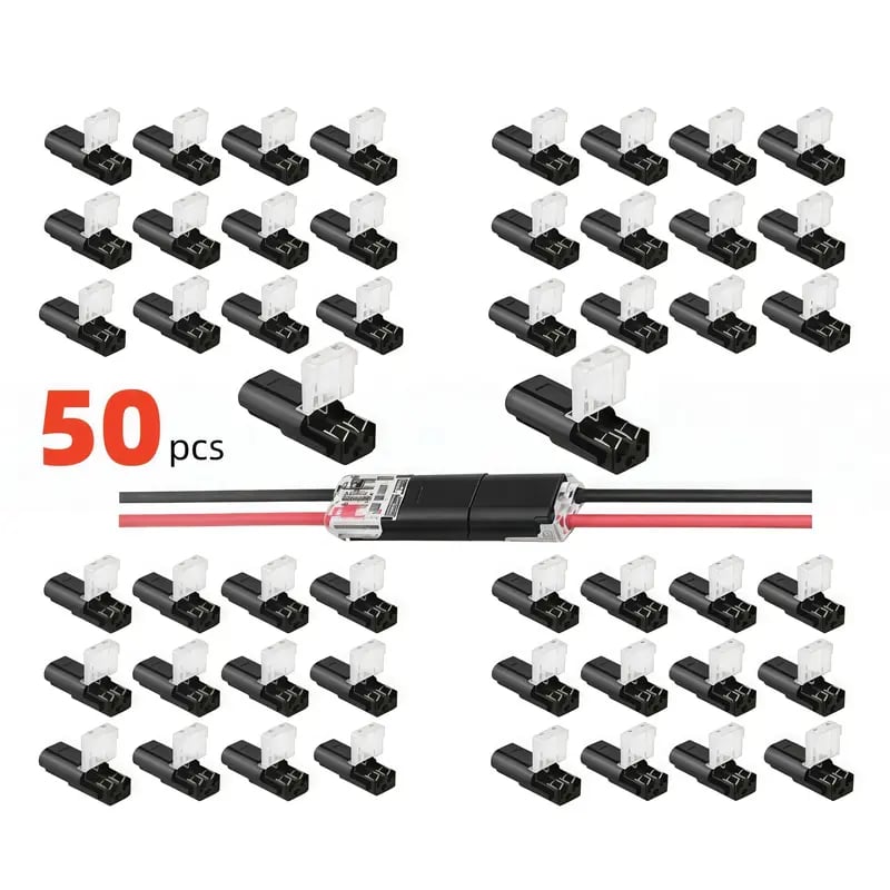 🔥Dobbeltråds pluggbar kontakt for LED-stripelys (2 pinner)