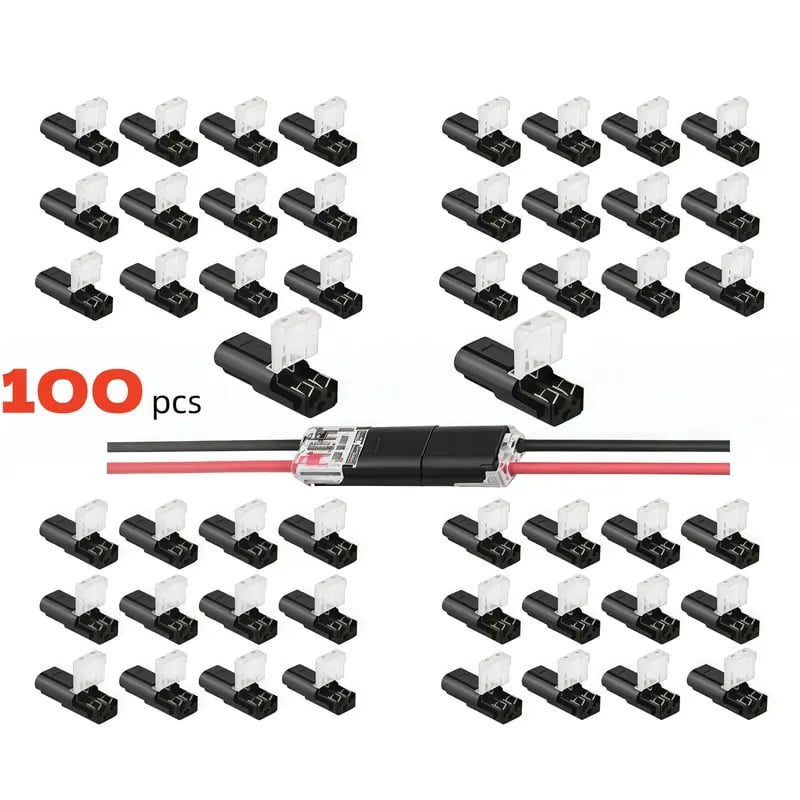 🔥Dobbeltråds pluggbar kontakt for LED-stripelys (2 pinner)