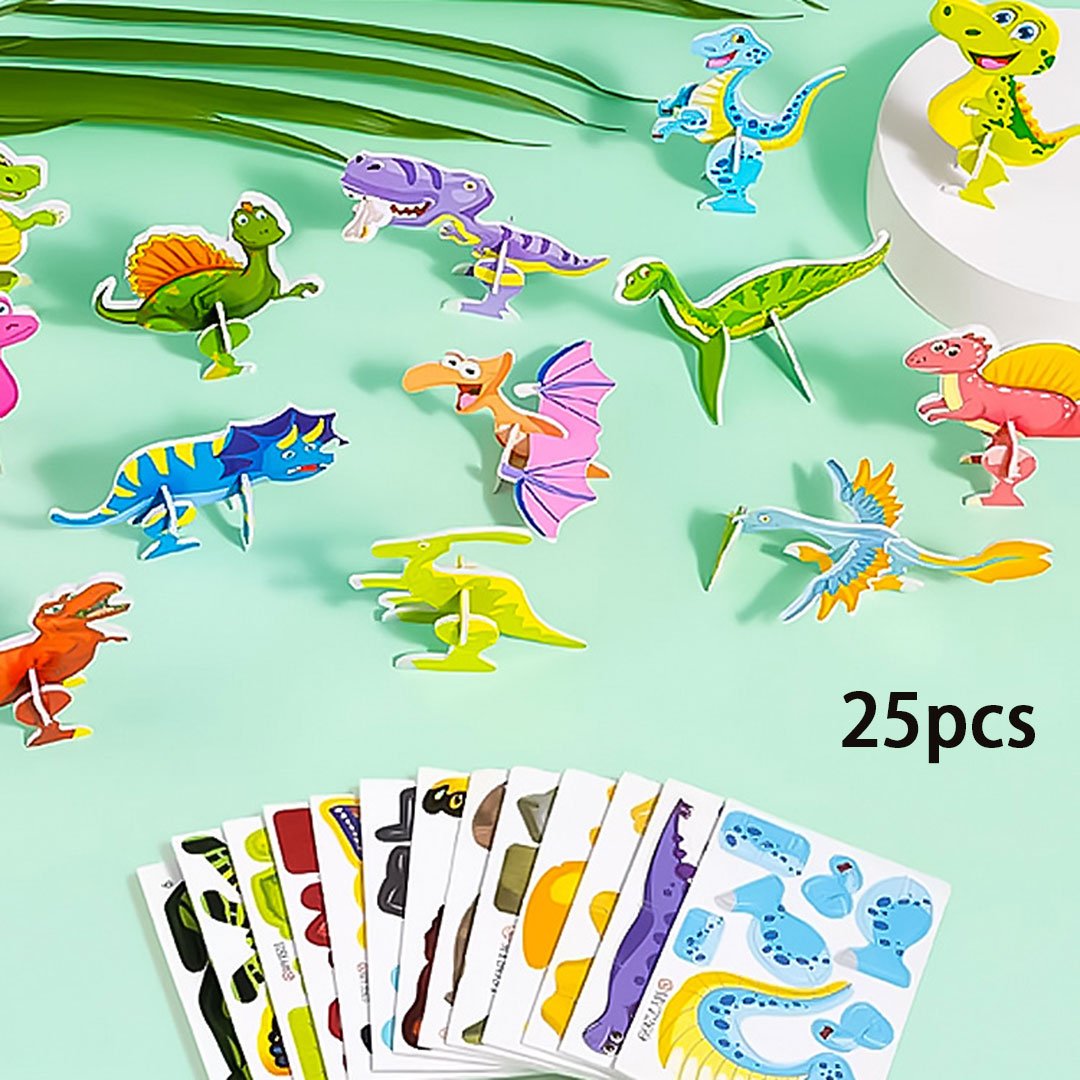 🧩 Tegneseriefigur 3D-puslespill – 57 brikker, fargerike figurer som inspirerer til kreativ læring!🎨