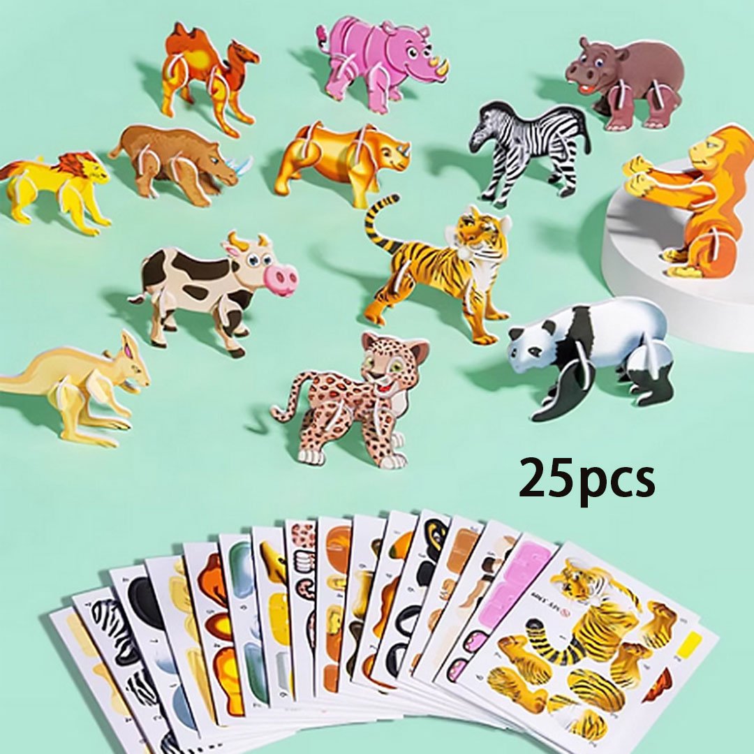 🧩 Tegneseriefigur 3D-puslespill – 57 brikker, fargerike figurer som inspirerer til kreativ læring!🎨
