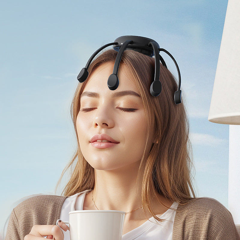 🐙 Få 50 % rabatt nå! 💆‍♂️ Smart Octopus-hodemassasjeapparat – Avslappende elting, flere moduser, bærbart design