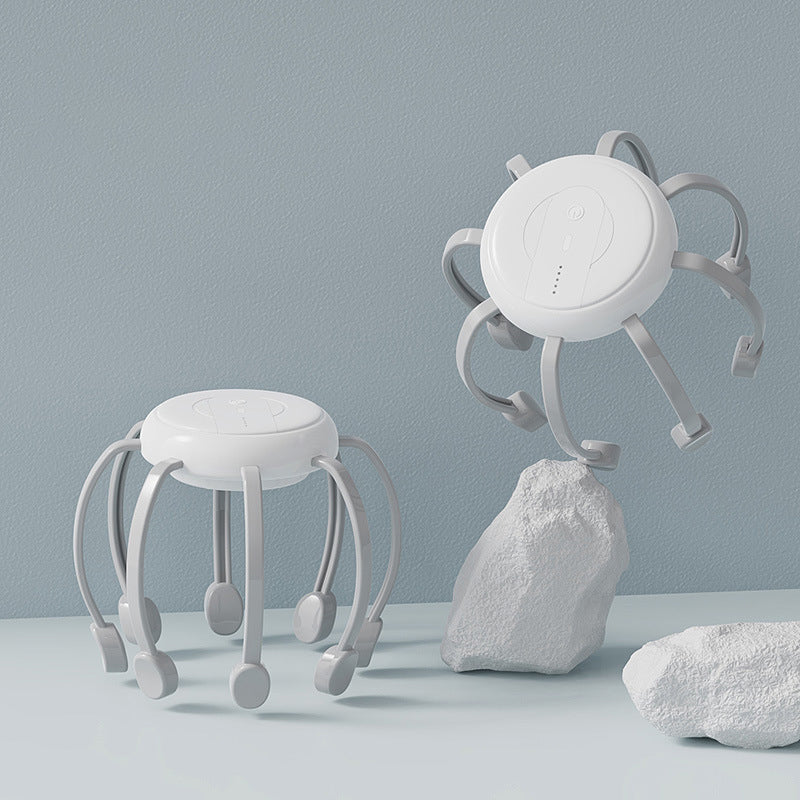 🐙 Få 50 % rabatt nå! 💆‍♂️ Smart Octopus-hodemassasjeapparat – Avslappende elting, flere moduser, bærbart design